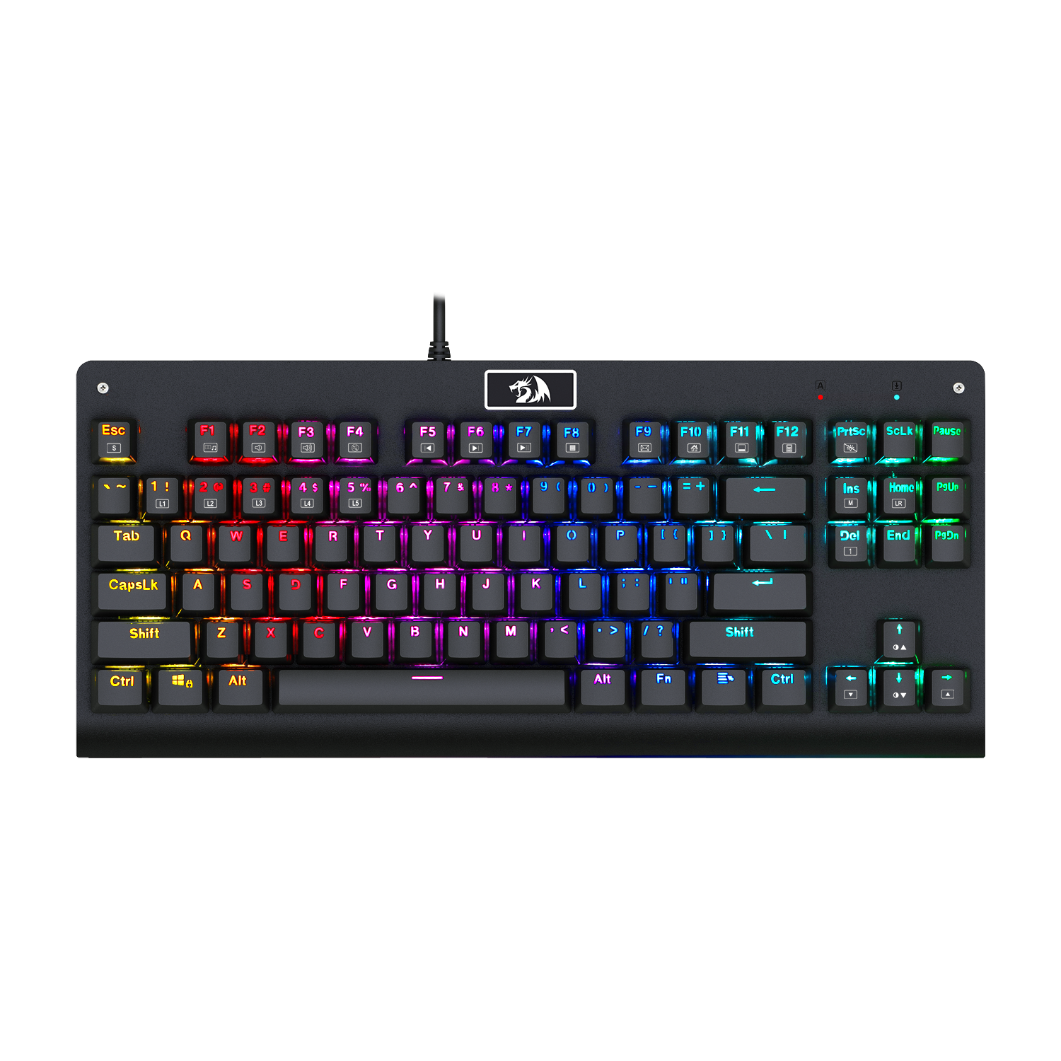 REDRAGON K568 RGB DARK AVENGER Keyboard Gaming Mekanik 87 Tombol