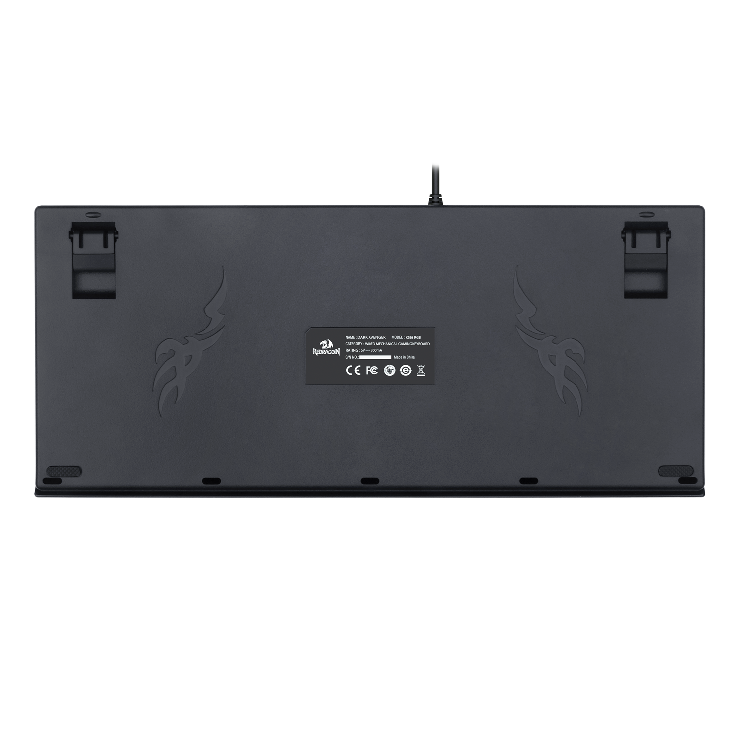 REDRAGON K568 RGB DARK AVENGER Keyboard Gaming Mekanik 87 Tombol