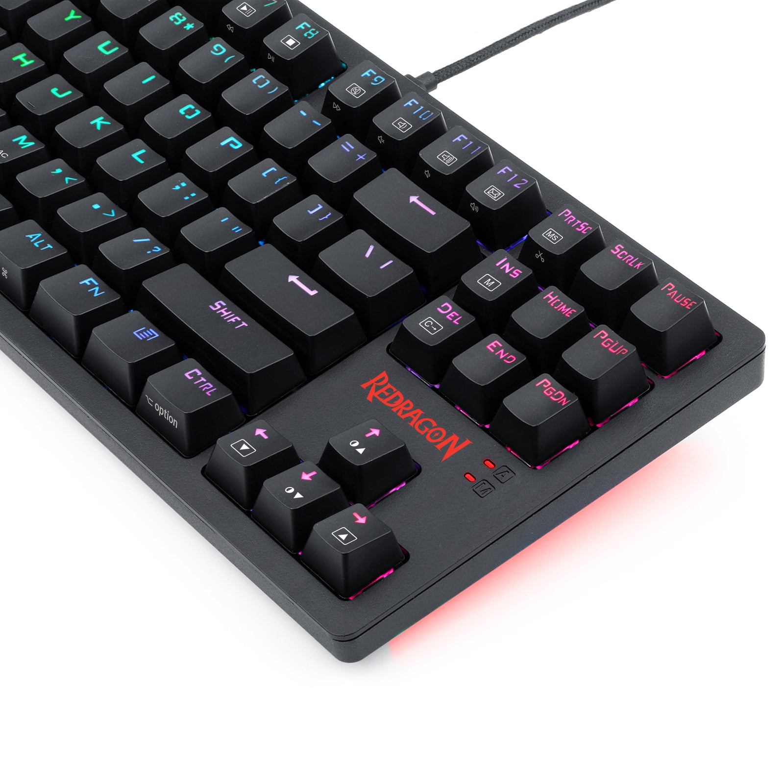 Redragon K598P-KBS-M RGB LED Backlit Mechanical Gaming Keyboard Support PC, laptop, smartphone and tablet device.