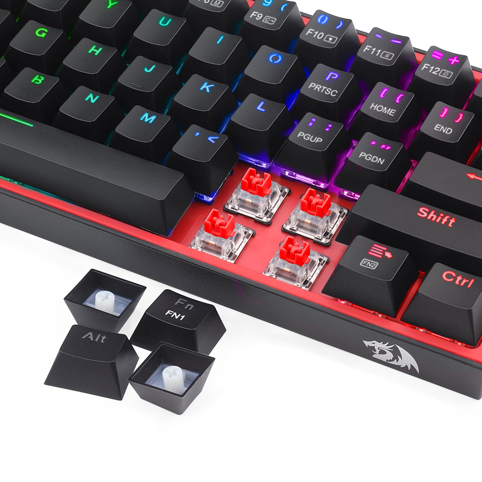 Keyboard mekanis Redragon K616RGB-B 61 tombol