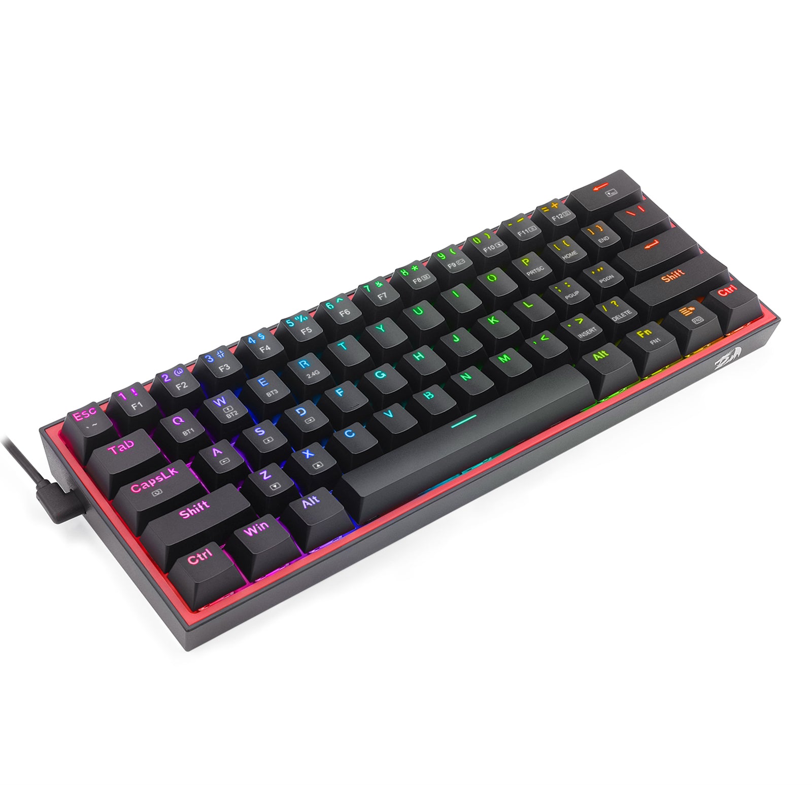 Keyboard mekanis Redragon K616RGB-B 61 tombol