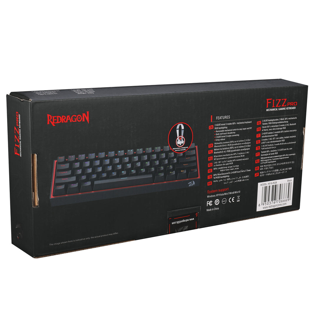 Redragon K616RGB-B 61 key mechanical keyboard