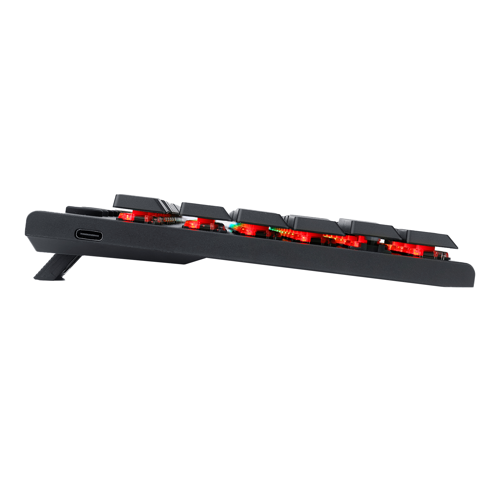 Redragon K622 Horus TKL RGB Mechanical Keyboard, Ultra-Thin Designed Wired Gaming Keyboard w/Low Profile Keycaps, Dedicated Media Control & Linear Red Switch, Pro Software Supported
