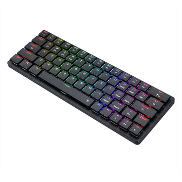 Redragon K624P-KBS 2.4G/Bluetooth/Berkabel 63 tombol Keyboard mekanis profil rendah