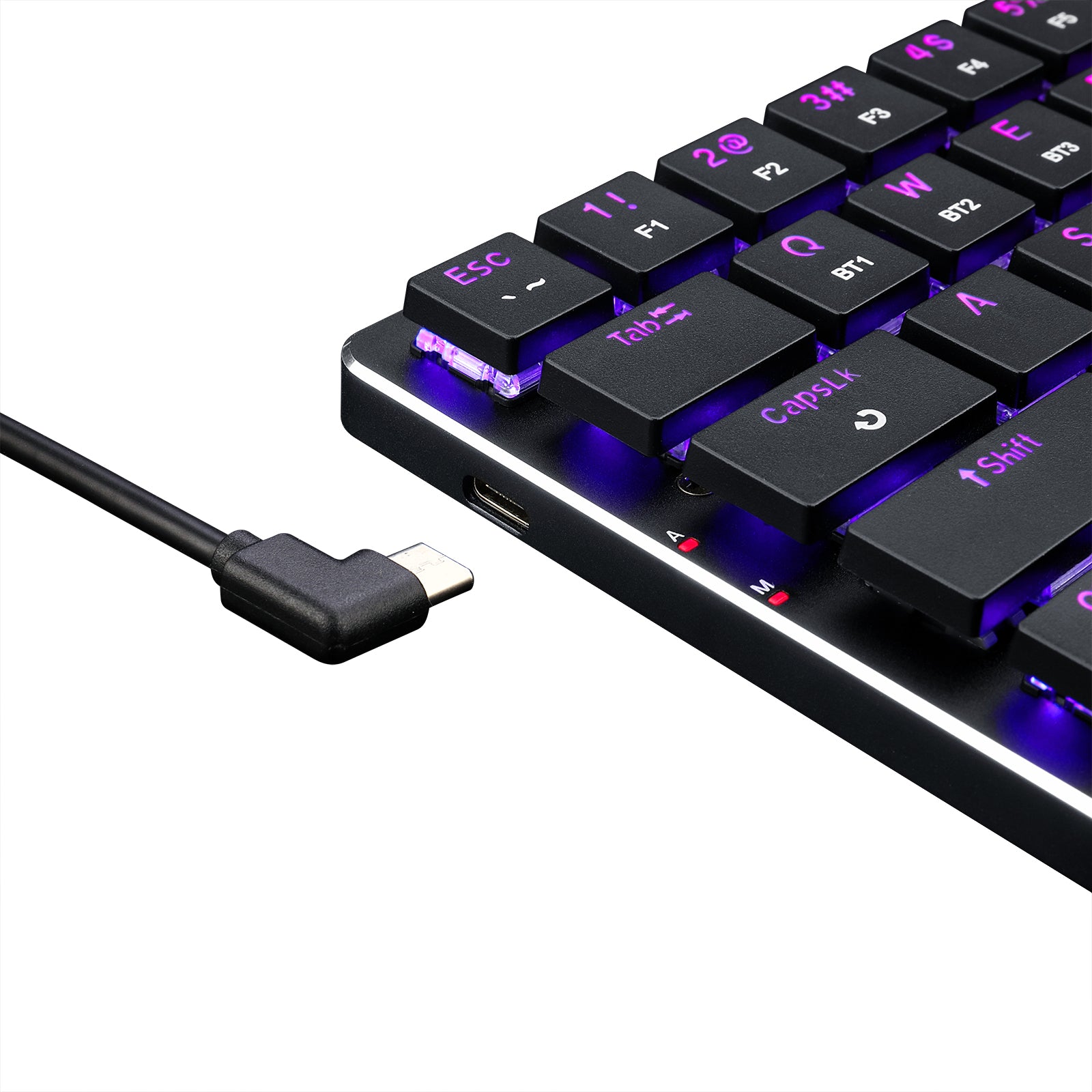 Redragon K624P-KBS 2.4G/Bluetooth/Berkabel 63 tombol Keyboard mekanis profil rendah
