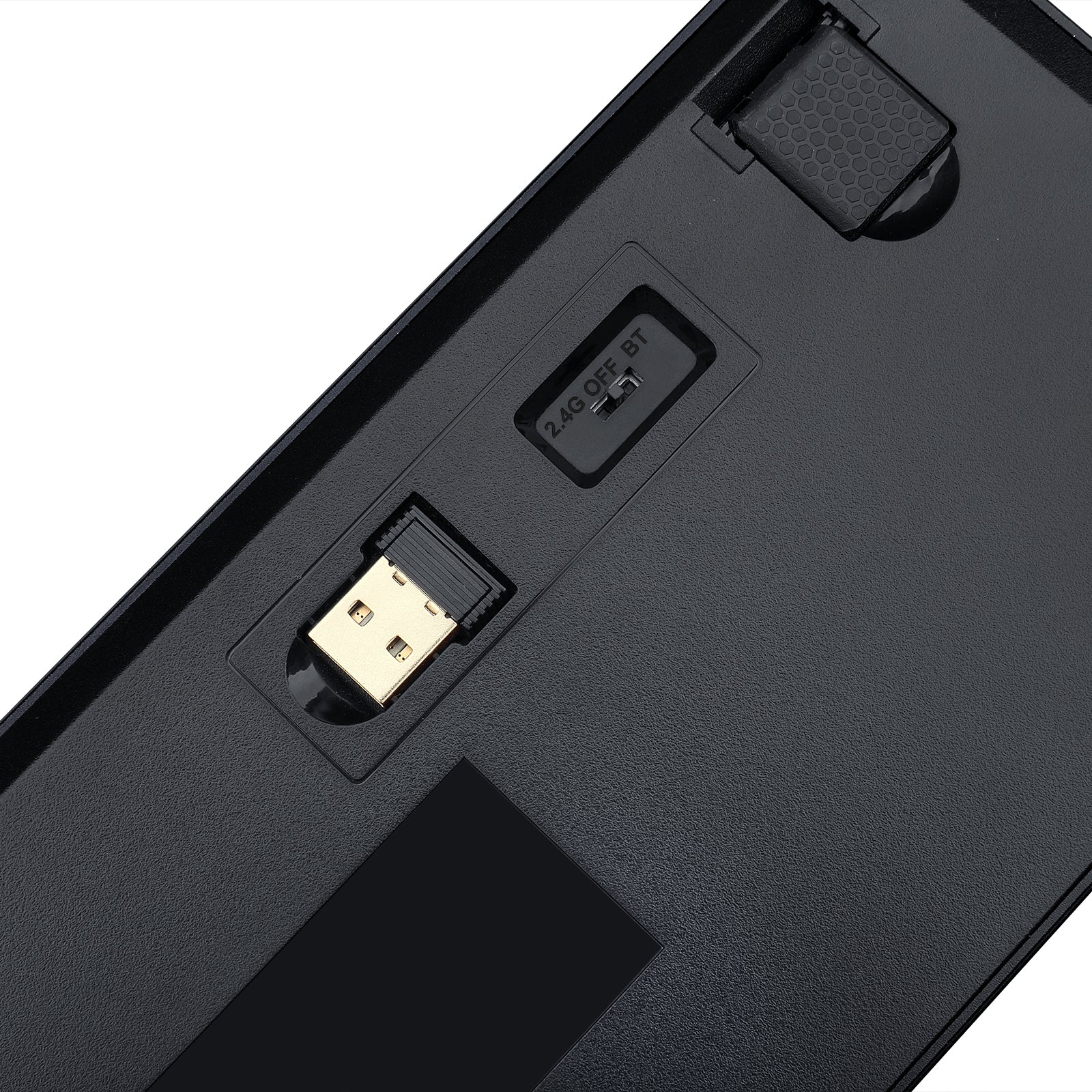 Redragon K624P-KBS 2.4G/Bluetooth/Berkabel 63 tombol Keyboard mekanis profil rendah