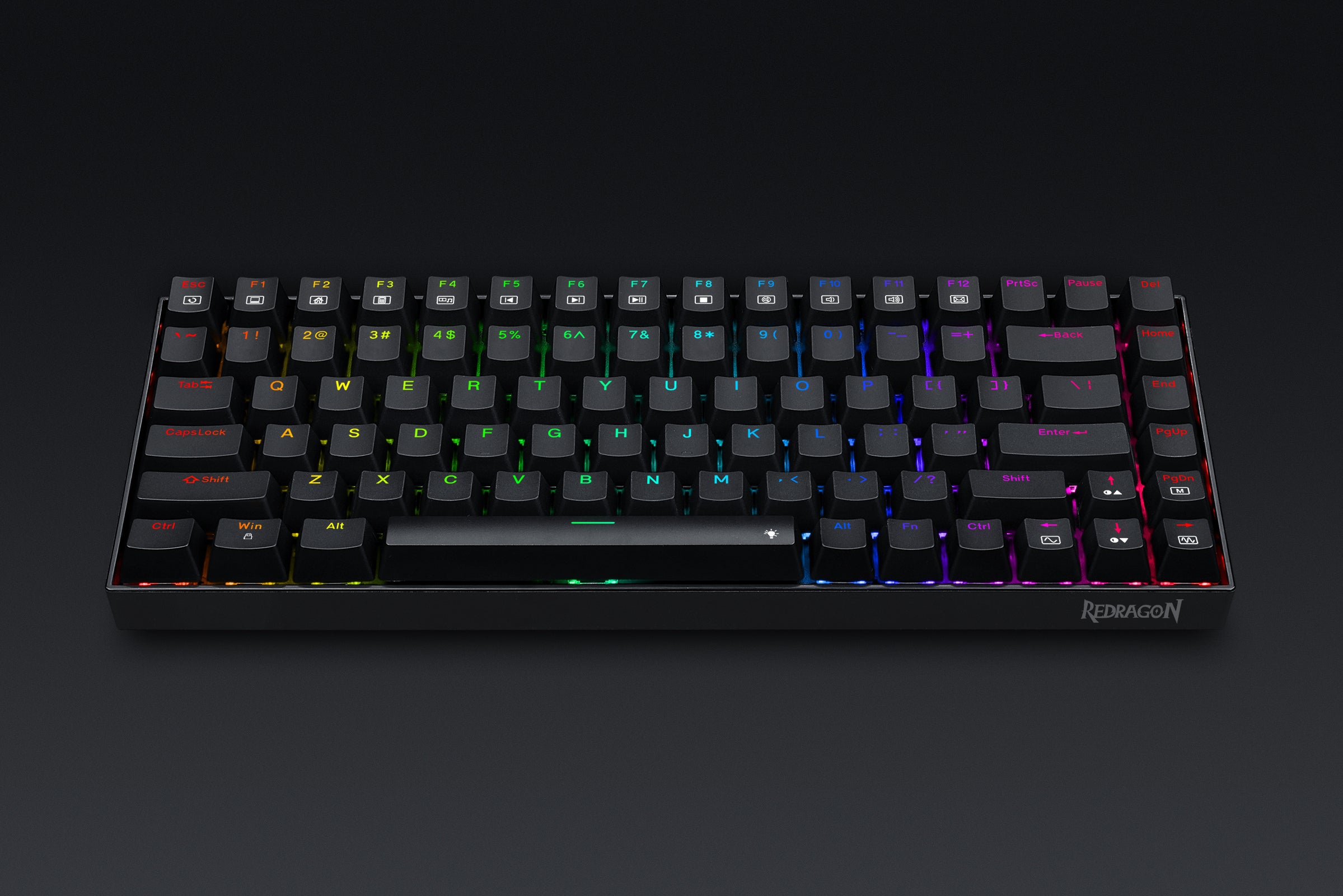 Redragon K629 PHANTOM RGB LED Backlit Mechanical Gaming Keyboard with 84 Professional Keys-Linear Red Switches