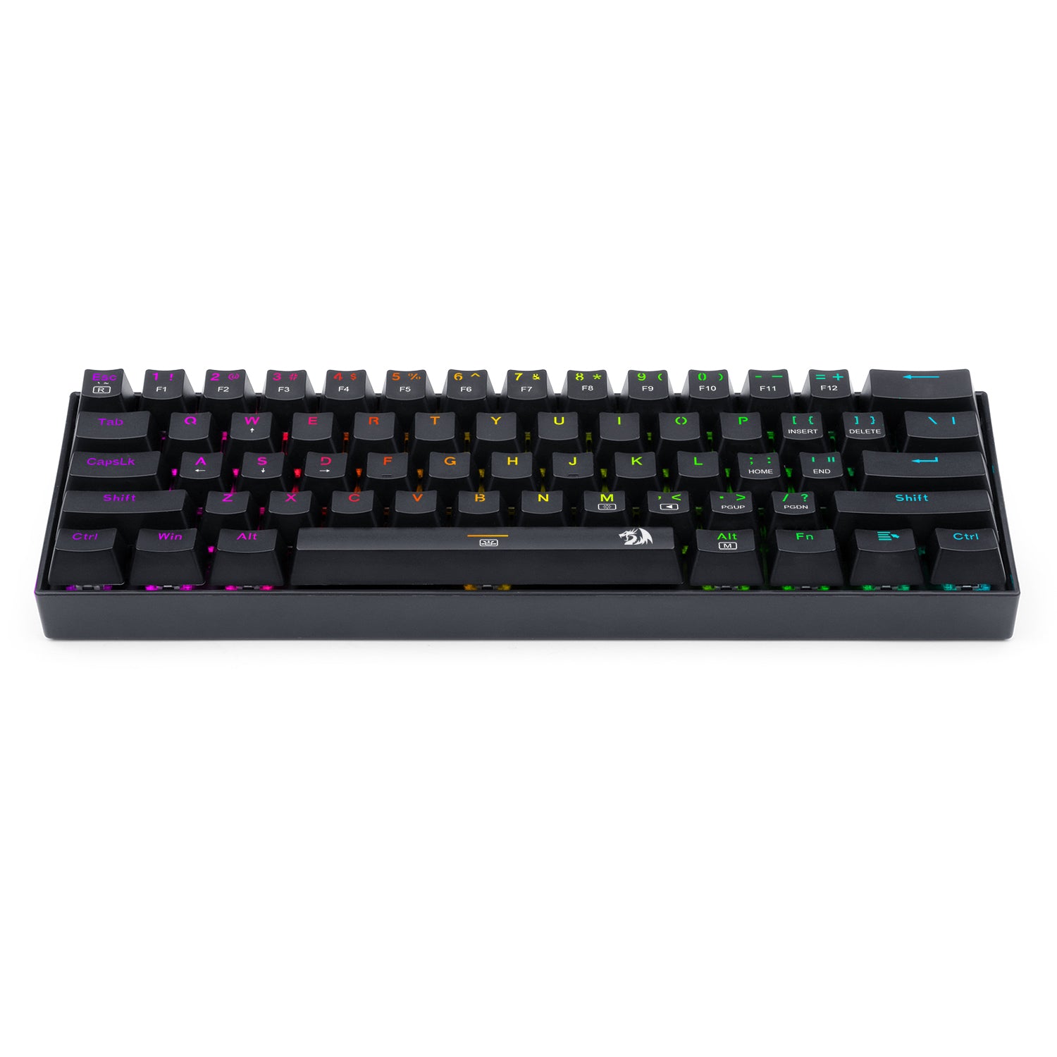 Redragon K630RGB Gaming Mechanical Keyboard 61 Keys Compact Mechanical Keyboard, Pro Driver Support