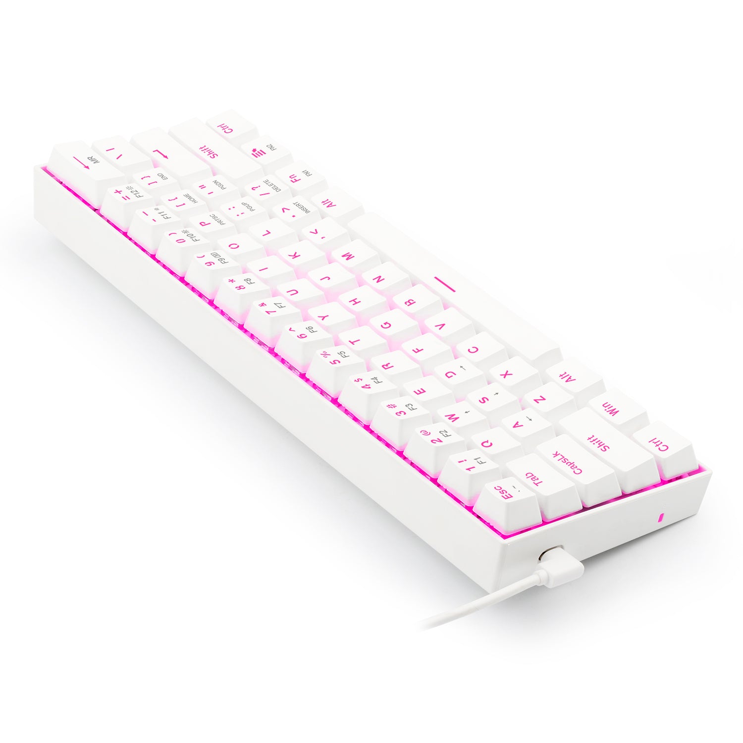 Redragon K630W Gaming Mechanical Keyboard, Pink LED Backlit