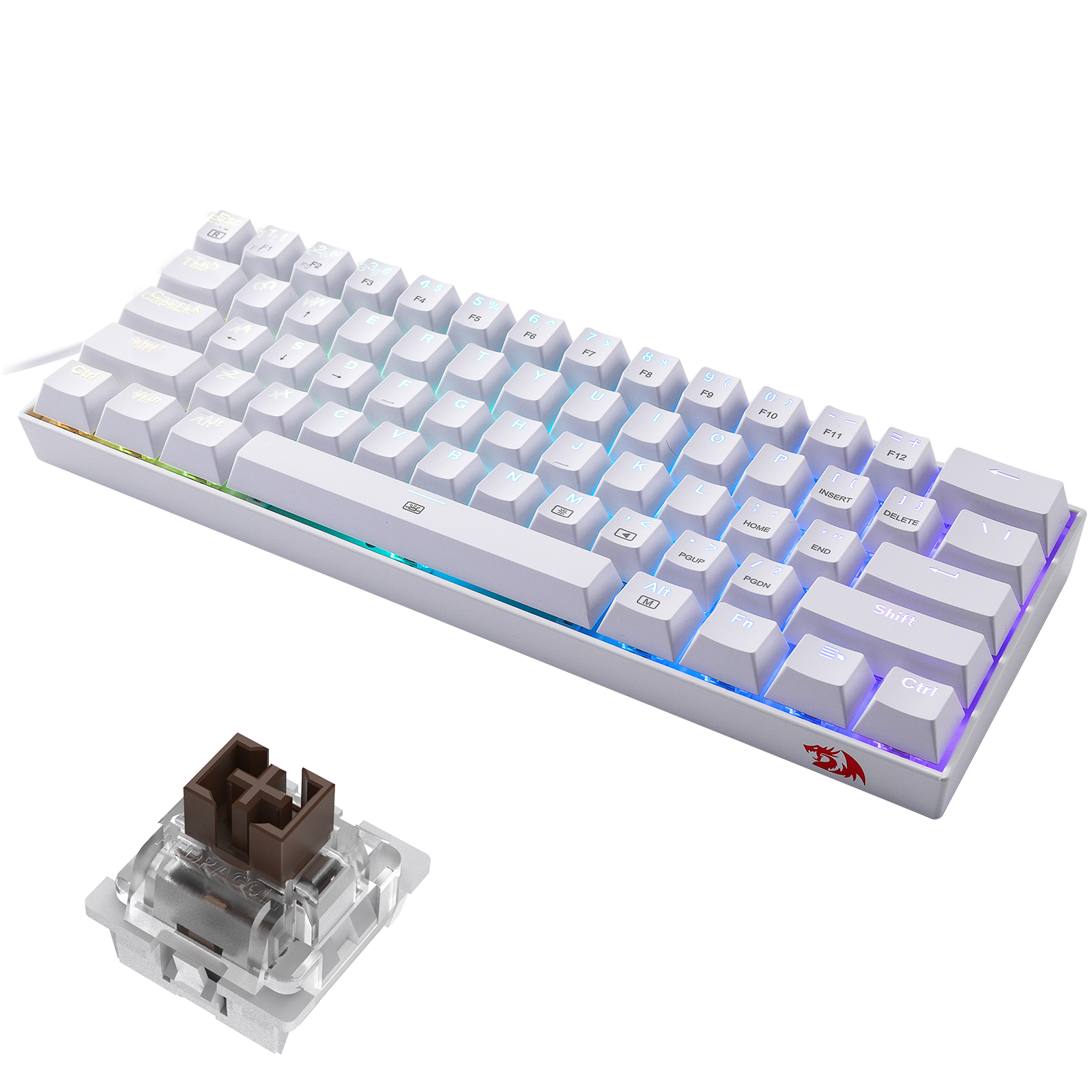 Redragon K630W-RGB 60% Wired Gaming Mechanical Keyboard