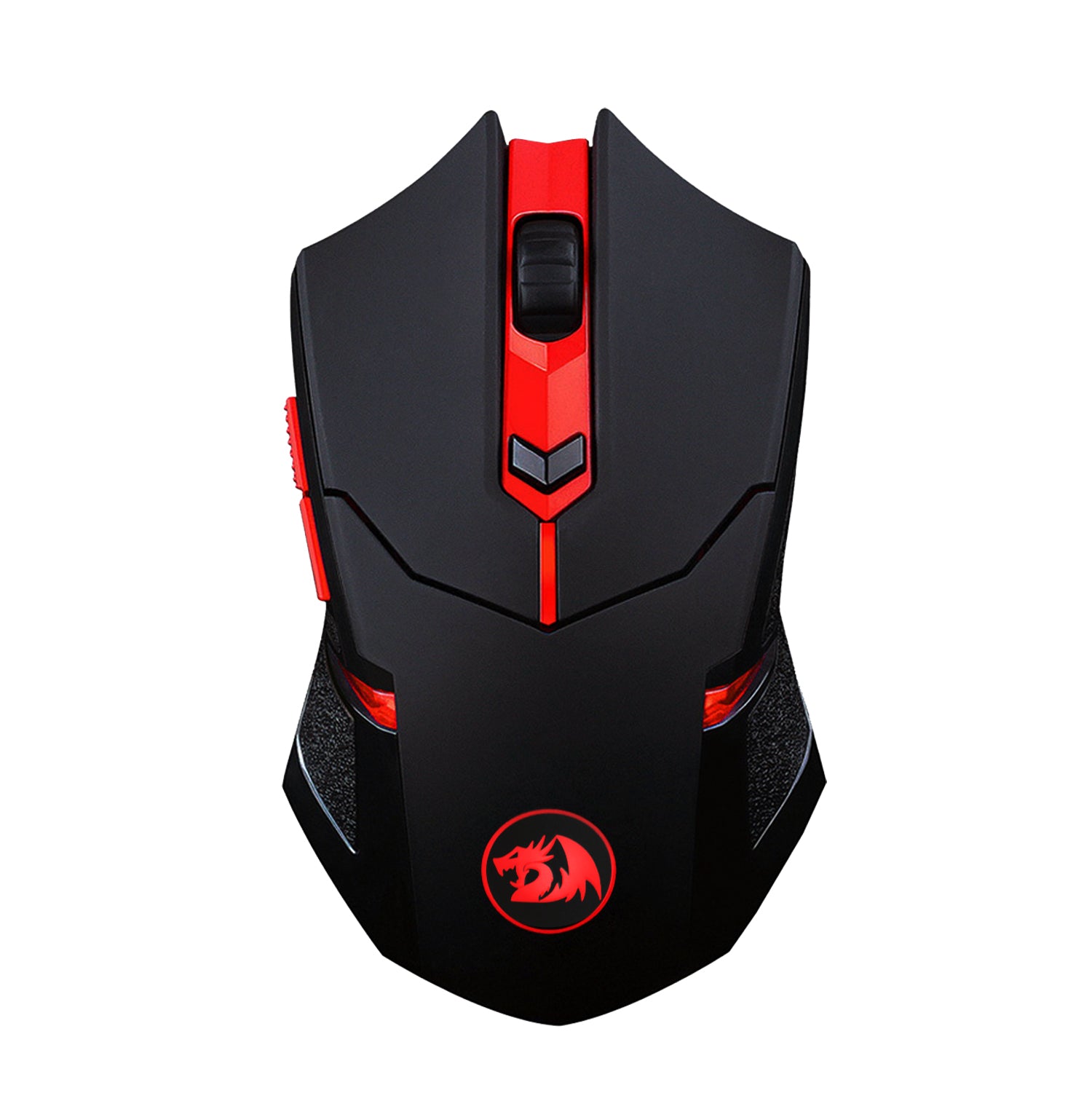 Redragon M601-WL-BA Wireless Gaming Mouse and Mouse Pad Combo, Ergonomic, Programmable 6 Buttons, 2400 DPI, Red LED Mouse, Large Mouse Pad for Windows PC Games - Black [Mouse Pad Cordless Mouse Set]