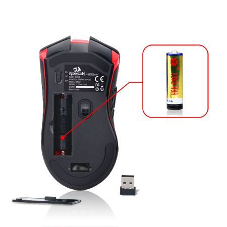 Redragon M692 BLADE Wireless 9-Button Programmable Gaming Mouse