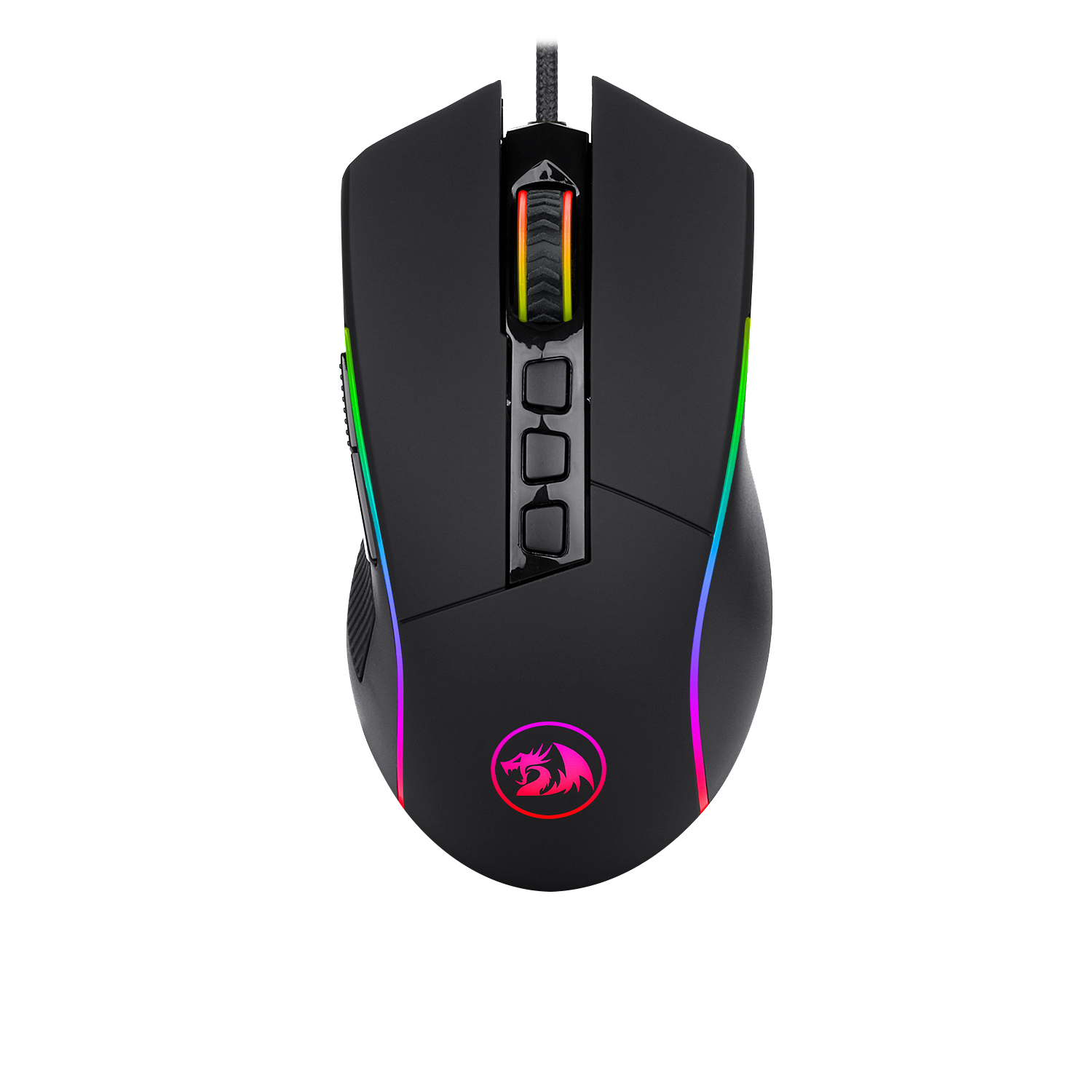 Redragon M721-Pro Lonewolf2 Gaming mouse, Wired Mouse RGB Lighting, 10 Programmable Buttons, 32,000 DPI Adjustable