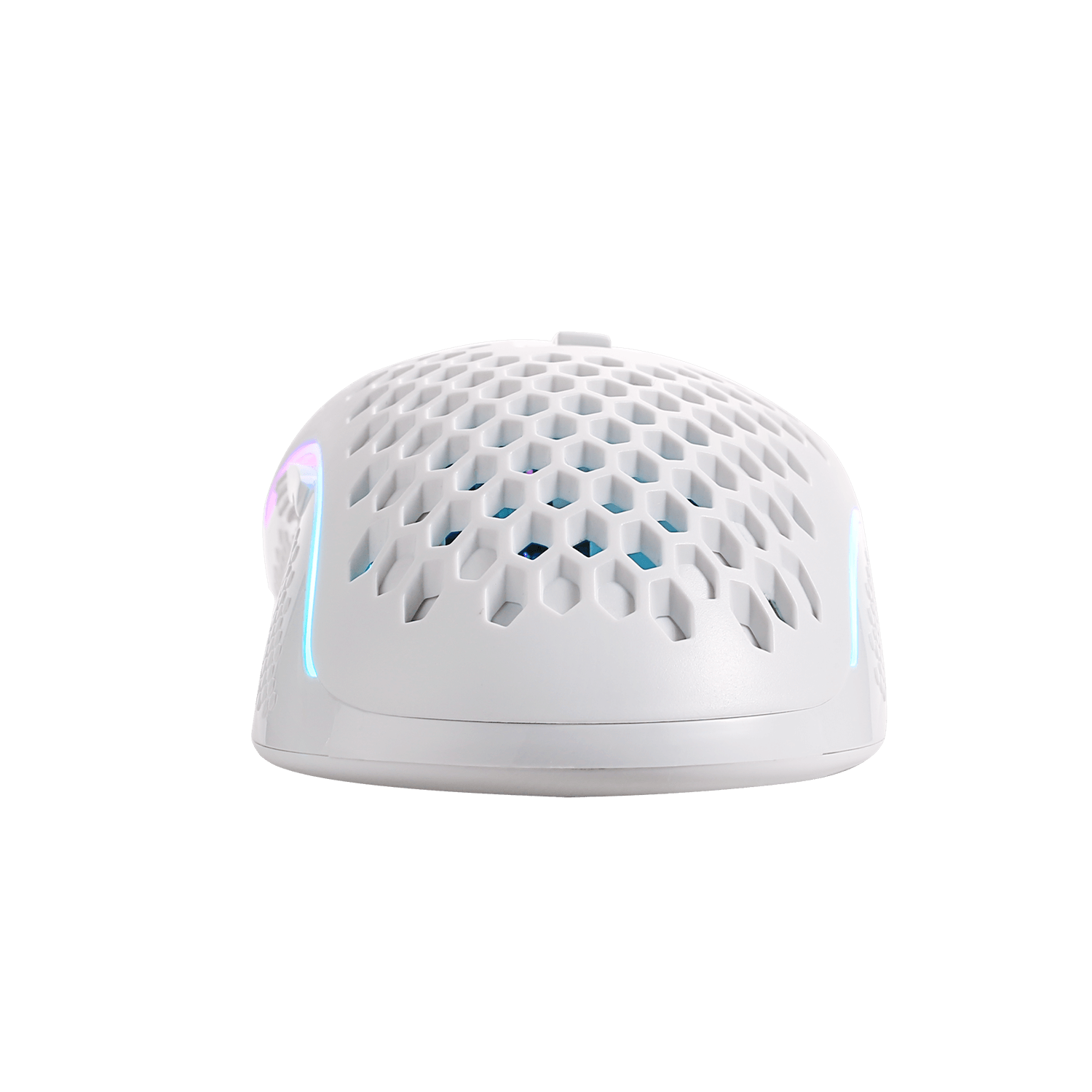 Mouse Gaming RGB Ringan Redragon M808 Storm White, Casing Sarang Lebah Ultraringan 85g - Sensor Optik 12.400 DPI