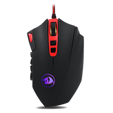 Redragon M901 Perdition 24000DPI MMO Mouse LED RGB Wired Gaming Mouse