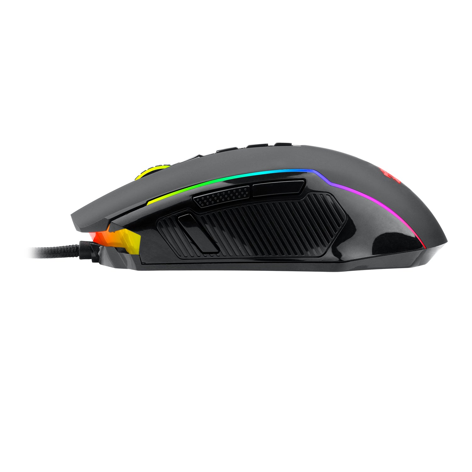 M910-K Gaming Mouse, Redragon PC Gaming Mice dengan Lampu Latar RGB, 8000 DPI yang Dapat Disesuaikan, Mouse Gaming Berkabel Optik dengan 9 Tombol yang Dapat Diprogram & Tombol Tembak, Mouse Gaming PC untuk Windows/Mac, Hitam
