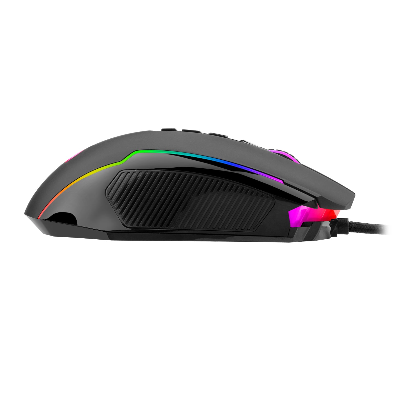 M910-K Gaming Mouse, Redragon PC Gaming Mice dengan Lampu Latar RGB, 8000 DPI yang Dapat Disesuaikan, Mouse Gaming Berkabel Optik dengan 9 Tombol yang Dapat Diprogram & Tombol Tembak, Mouse Gaming PC untuk Windows/Mac, Hitam
