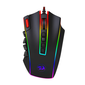 Redragon M990 MMO Gaming Mouse, 32000 DPI High Precision Wired RGB Gamer Mouse w/23 Programmable Buttons, 16 Side Macro Keys, Software Supports, Aluminum Base