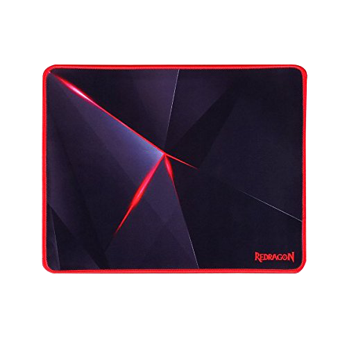 Redragon P012 Mouse Pad dengan Jahitan Tepi, Alas Mouse Bertekstur Premium, Mousepad Dasar Karet Anti Selip untuk Laptop, Komputer & PC, 12,8 x 10 x 0,11 inci