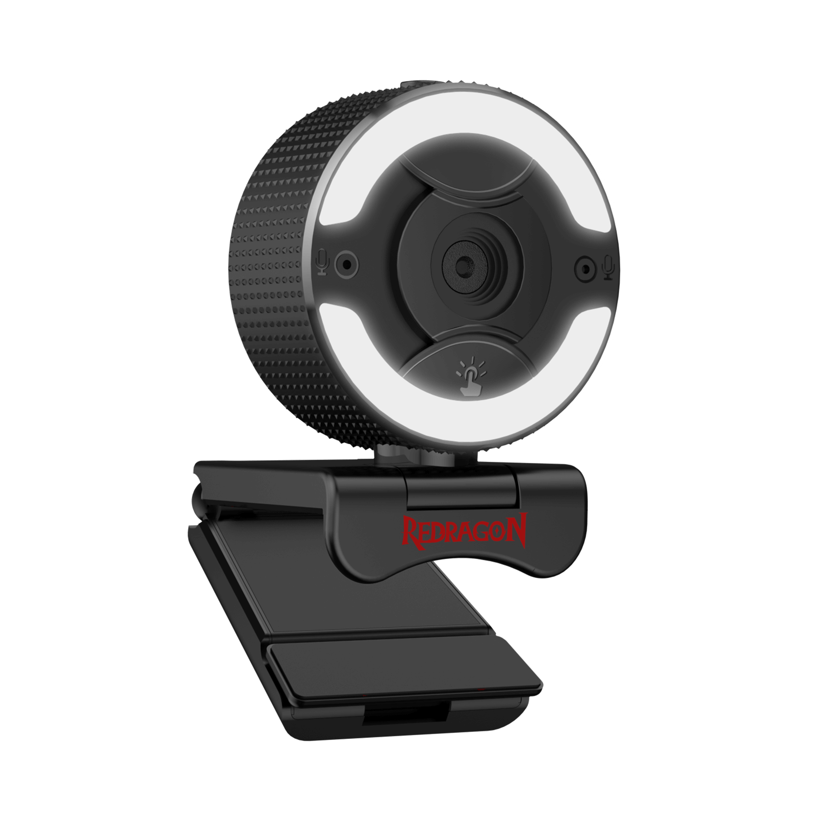Redragon GW910 1080P PC Webcam w/Dual Microphone, Adjustable Ring Light, Digital Zoom & Privacy Cover- 2.0 USB Computer Web Camera - 30 FPS for Online Courses, Video Conferencing, Streaming