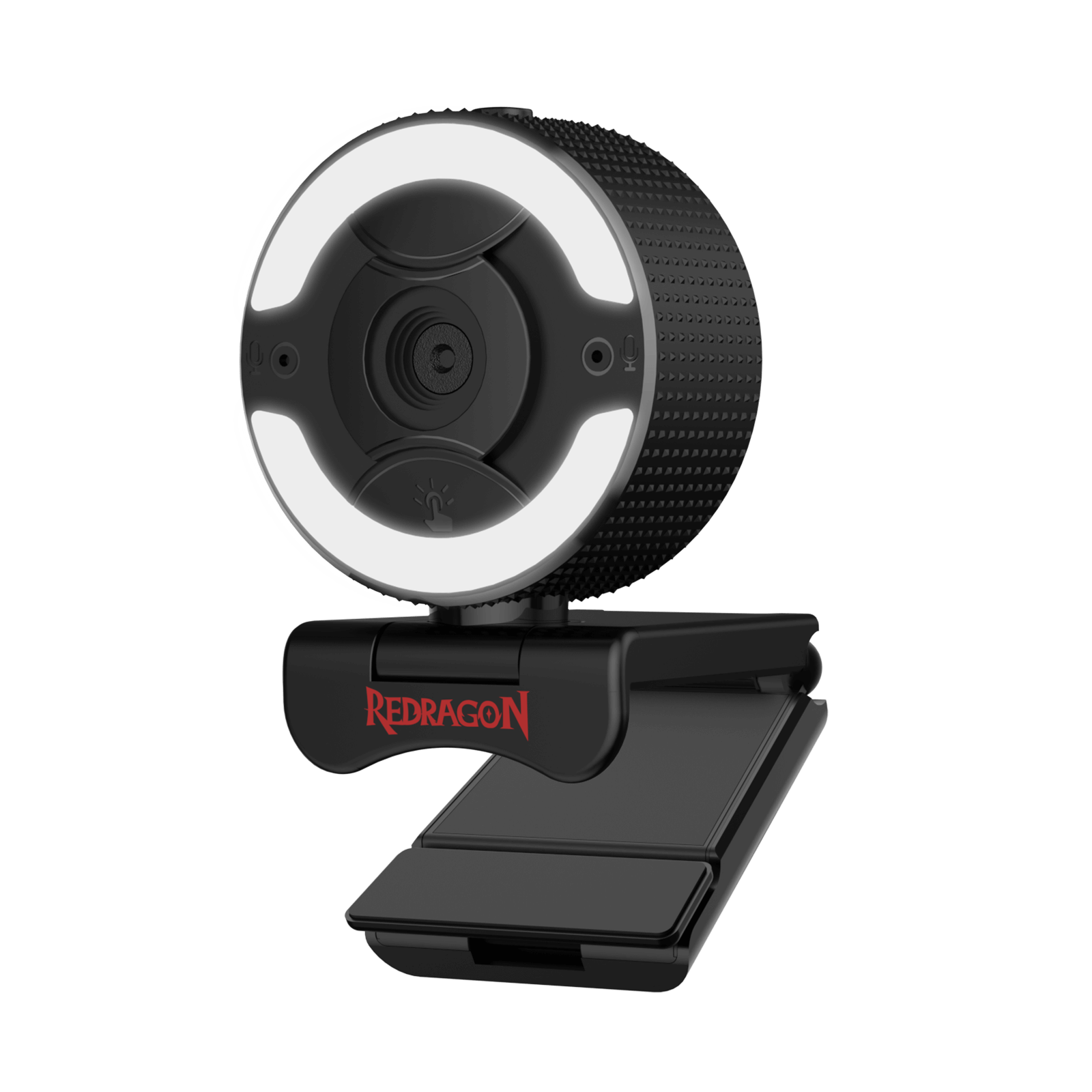 Redragon GW910 1080P PC Webcam w/Dual Microphone, Adjustable Ring Light, Digital Zoom & Privacy Cover- 2.0 USB Computer Web Camera - 30 FPS for Online Courses, Video Conferencing, Streaming