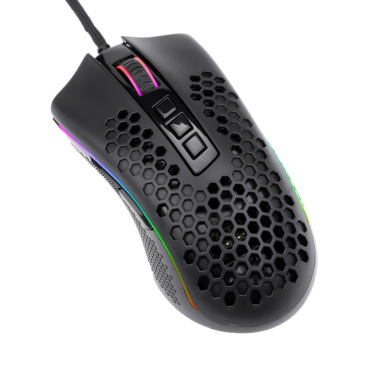 Redragon M808 Storm Lightweight RGB Gaming Mouse, 85g Ultralight Honeycomb Shell