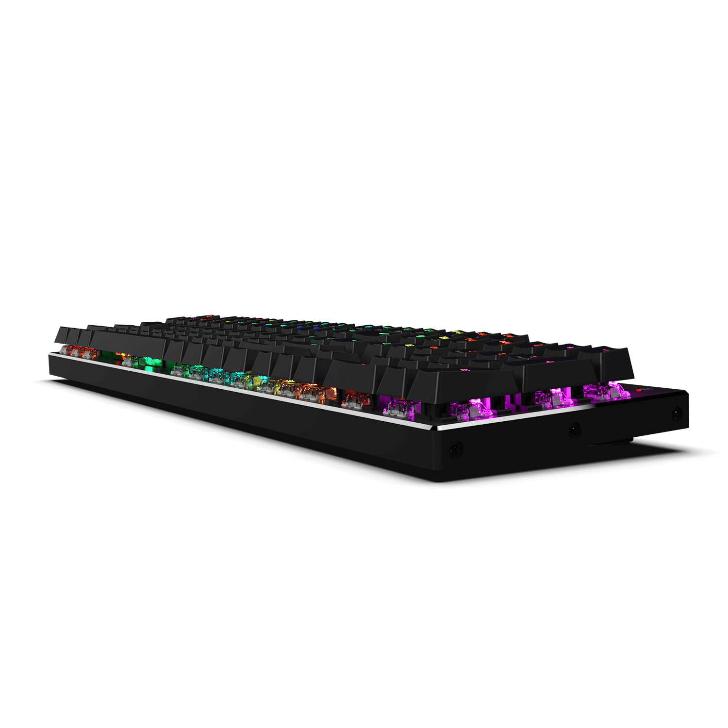 Redragon K556 RGB LED Backlit Wired Mechanical Gaming Keyboard, Basis Aluminium, 104 Tombol Standar