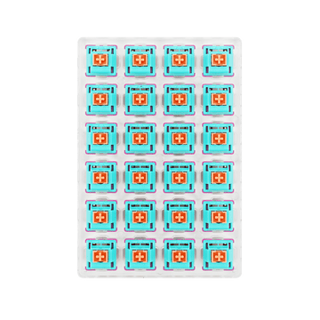 Redragon A113 Bullet-R Linear Mechanical Switch, Hot-Swappable DIY Keyboard Quiet Switch Mod, 50 Million Click(24 pcs Switches, Keycap + Switch Puller)