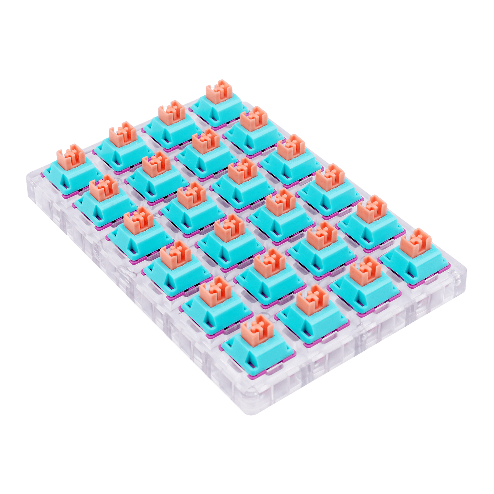 Redragon A113 Bullet-R Linear Mechanical Switch, Hot-Swappable DIY Keyboard Quiet Switch Mod, 50 Million Click(24 pcs Switches, Keycap + Switch Puller)