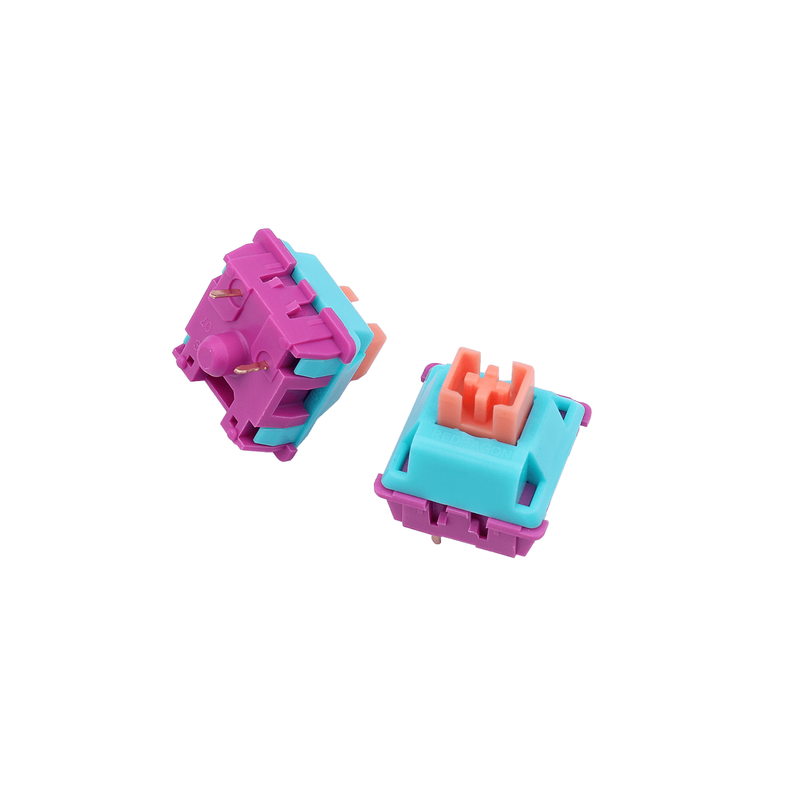 Redragon A113 Bullet-R Linear Mechanical Switch, Hot-Swappable DIY Keyboard Quiet Switch Mod, 50 Million Click(24 pcs Switches, Keycap + Switch Puller)