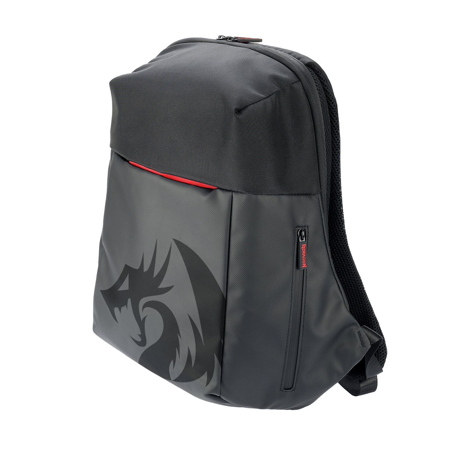Redragon GB-93 Travel Laptop Backpack, Business Workstation Computer Gaming Backpack w/ Durable Double-Layer Thickened Liner, Organized Pockets/Slots & Large Leatheree Cover, Fits Up to 18" Laptop