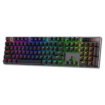Redragon K556 PRO Upgraded Wireless RGB Gaming Keyboard, BT/2.4Ghz Tri-Mode Aluminum Mechanical Keyboard w/No-Lag Connection, Hot-Swap Linear Quiet Red Switch