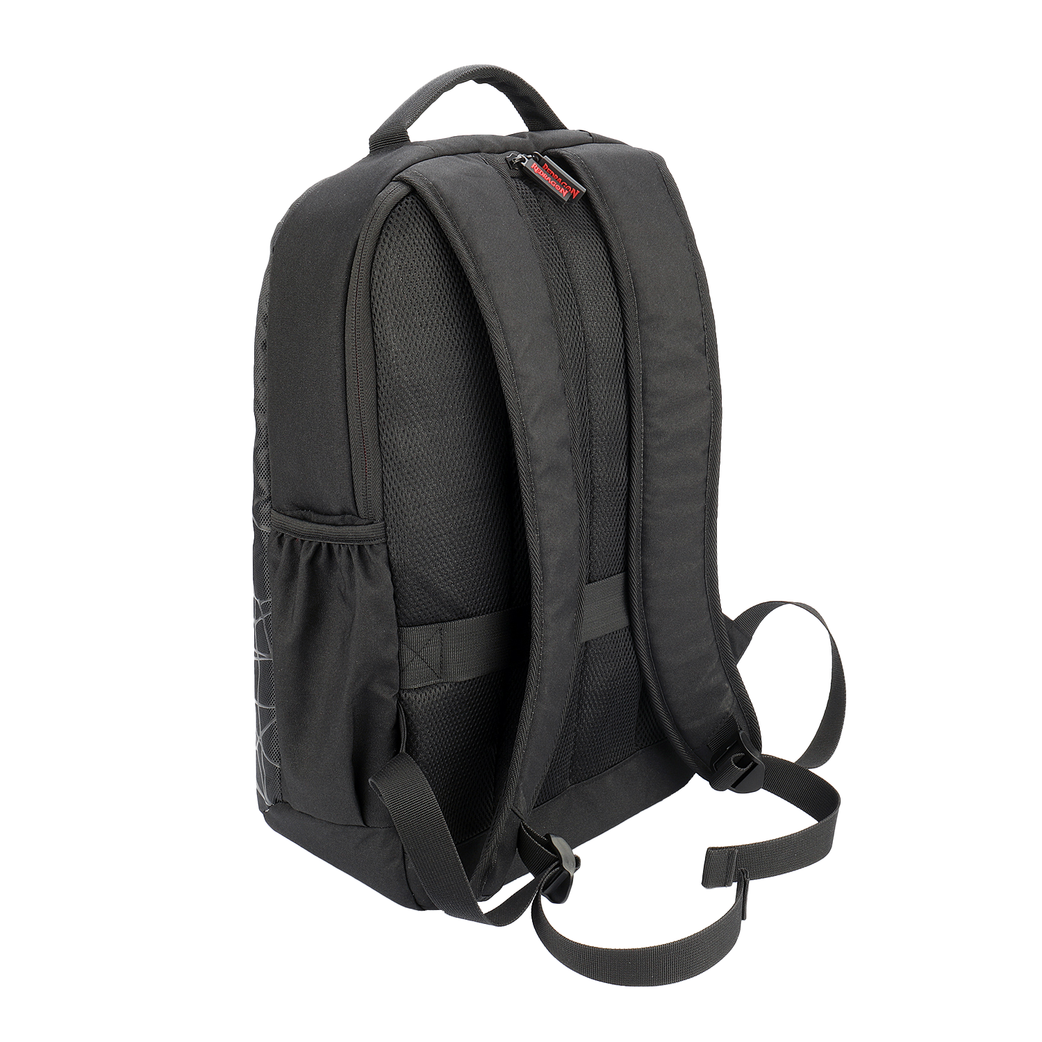 Redragon GB-76 Ransel Laptop Travel, Ransel Gaming Komputer Workstation Bisnis dengan Lapisan Kain Ganda Tahan Lama, Cetakan Logo Garis Modern & Saku Depan Besar, Muat Laptop hingga 18"