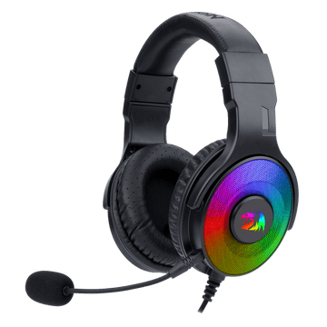Redragon H350 Pandora RGB Wired Gaming Headset, Dynamic RGB Backlight - Stereo Surround-Sound - 50MM Drivers - Detachable Microphone