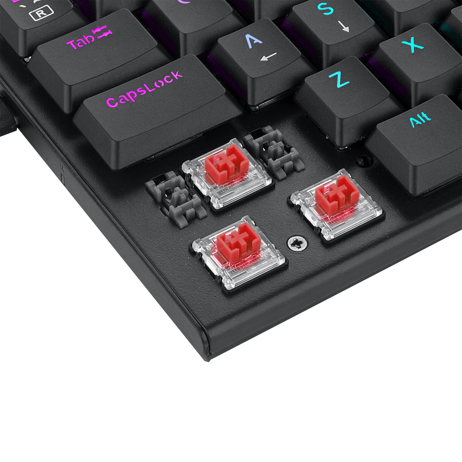 Redragon K614 Anivia 60% Keyboard Mekanik Kabel Sangat Tipis, Keyboard Gaming RGB Ringkas Ramping 61 Tombol dengan Sakelar Merah Linear Profil Rendah dan Keycaps Double-Shot untuk Aktuasi Cepat & Akurat