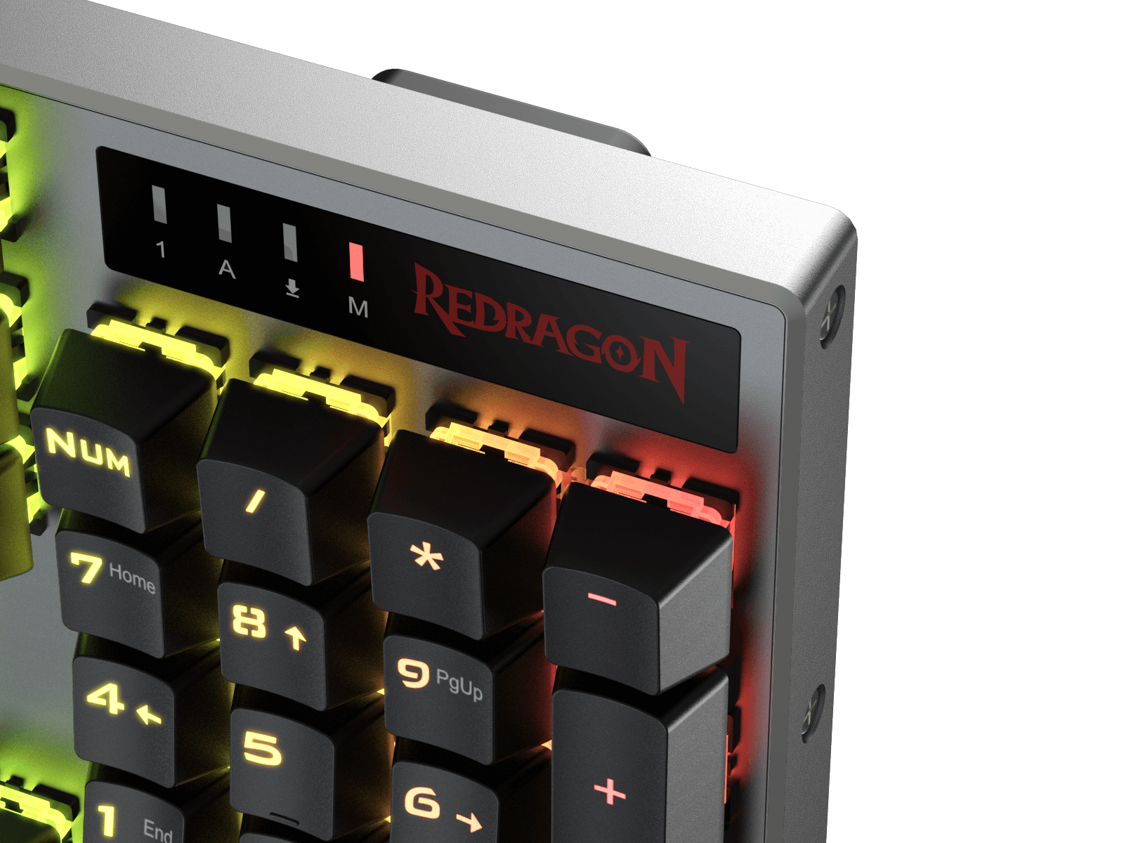 Redragon K556 PRO Upgraded Wireless RGB Gaming Keyboard, BT/2.4Ghz Tri-Mode Aluminum Mechanical Keyboard w/No-Lag Connection, Hot-Swap Linear Quiet Red Switch