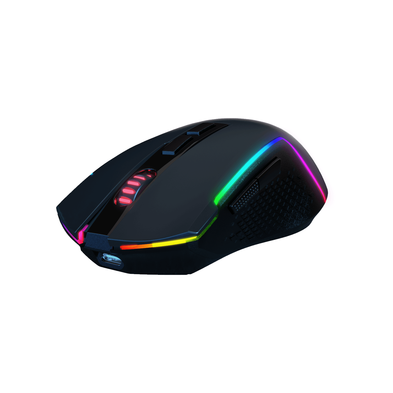 Redragon M693 Mouse Gaming Nirkabel Bluetooth, Mouse Gamer Kabel/Nirkabel 8000 DPI dengan Koneksi 3 Mode, BT & Nirkabel 2.4G, 7 Tombol Makro, Kapasitas Daya Tahan Lama, dan Lampu Latar RGB untuk PC/Mac/Laptop