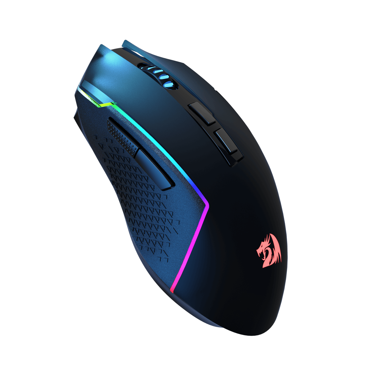 Redragon M693 Mouse Gaming Nirkabel Bluetooth, Mouse Gamer Kabel/Nirkabel 8000 DPI dengan Koneksi 3 Mode, BT & Nirkabel 2.4G, 7 Tombol Makro, Kapasitas Daya Tahan Lama, dan Lampu Latar RGB untuk PC/Mac/Laptop