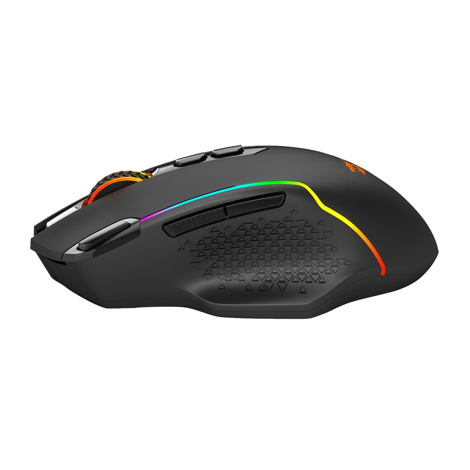 Mouse Gaming Nirkabel Redragon M810 Pro, Mouse Gamer Kabel/Nirkabel 10000 DPI dengan Tombol Rapid Fire, 8 Tombol Makro, Kapasitas Daya Tahan 45 Jam, dan Lampu Latar RGB untuk PC/Mac/Laptop