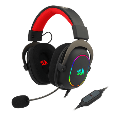 Redragon H510 Zeus-X RGB Wired Gaming Headset - 7.1 Surround Sound - 53MM Audio Drivers in Memory Foam Ear Pads w/Reliable Fabric Cover- Multi Platforms Headphone - USB Powered for PC/PS4/NS