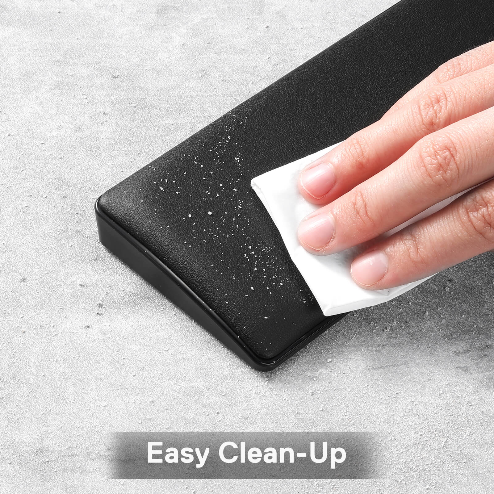 Alas Sandaran Pergelangan Tangan Keyboard Komputer Redragon, Penopang Pergelangan Tangan Busa Memori Lembut Ergonomis dengan Dasar Karet Anti-Selip