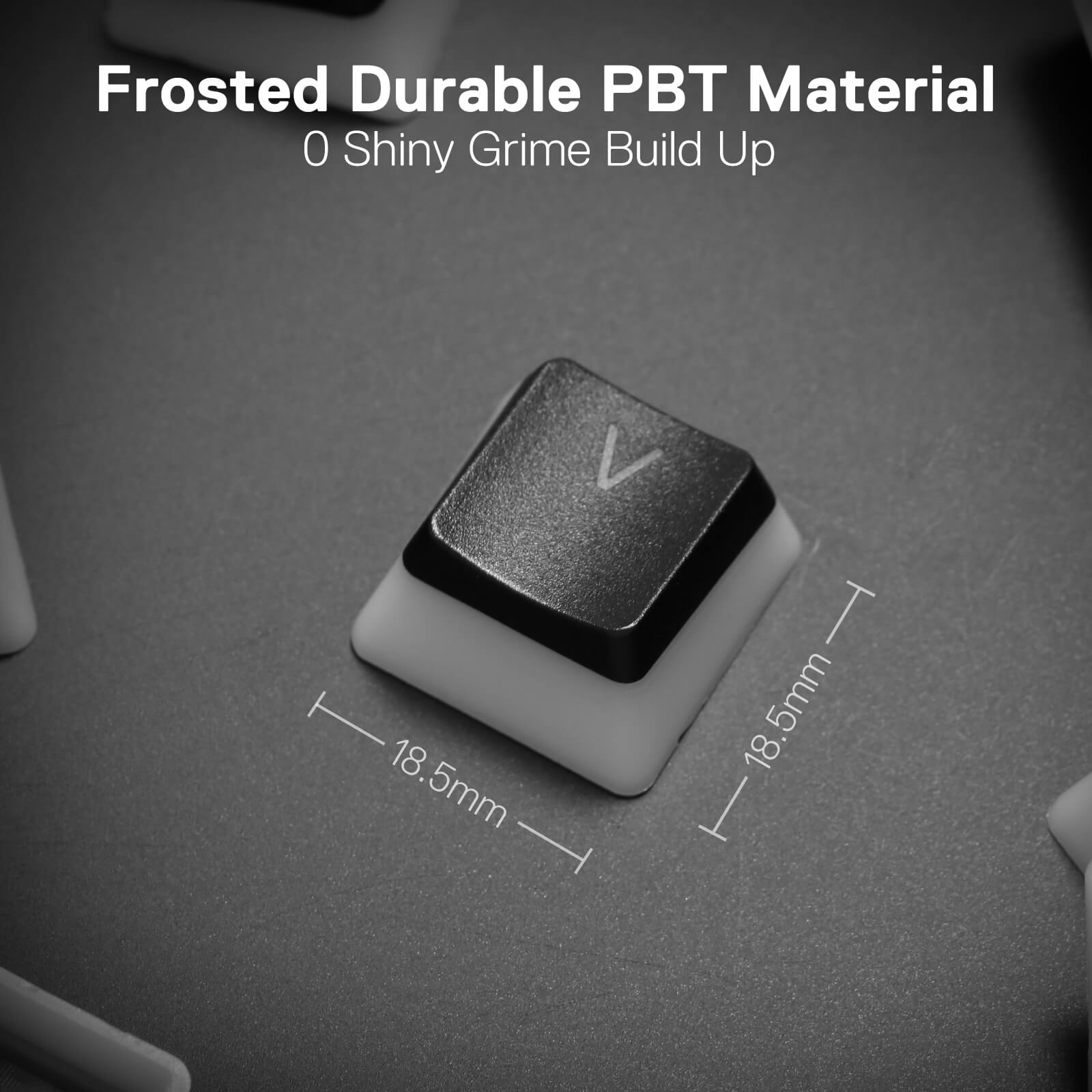 Redragon A130 Pudding Keycaps, Set Keycap PBT Doubleshot 104 Tombol Standar dengan Lapisan Transparan untuk Keyboard Mekanis, Profil OEM, Tata Letak ANSI Bahasa Inggris (AS)