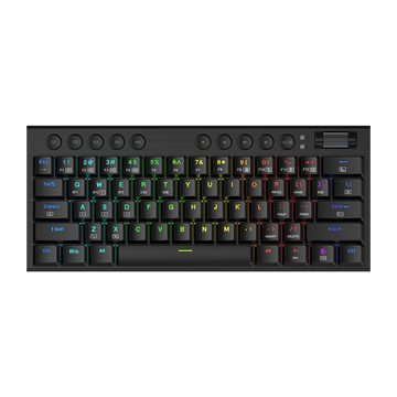 Redragon K632 PRO Noctis 60%  RGB Mechanical Keyboard, Bluetooth/2.4Ghz/Wired Tri-Mode Ultra-Thin Low Profile Gaming Keyboard w/No-Lag Connection