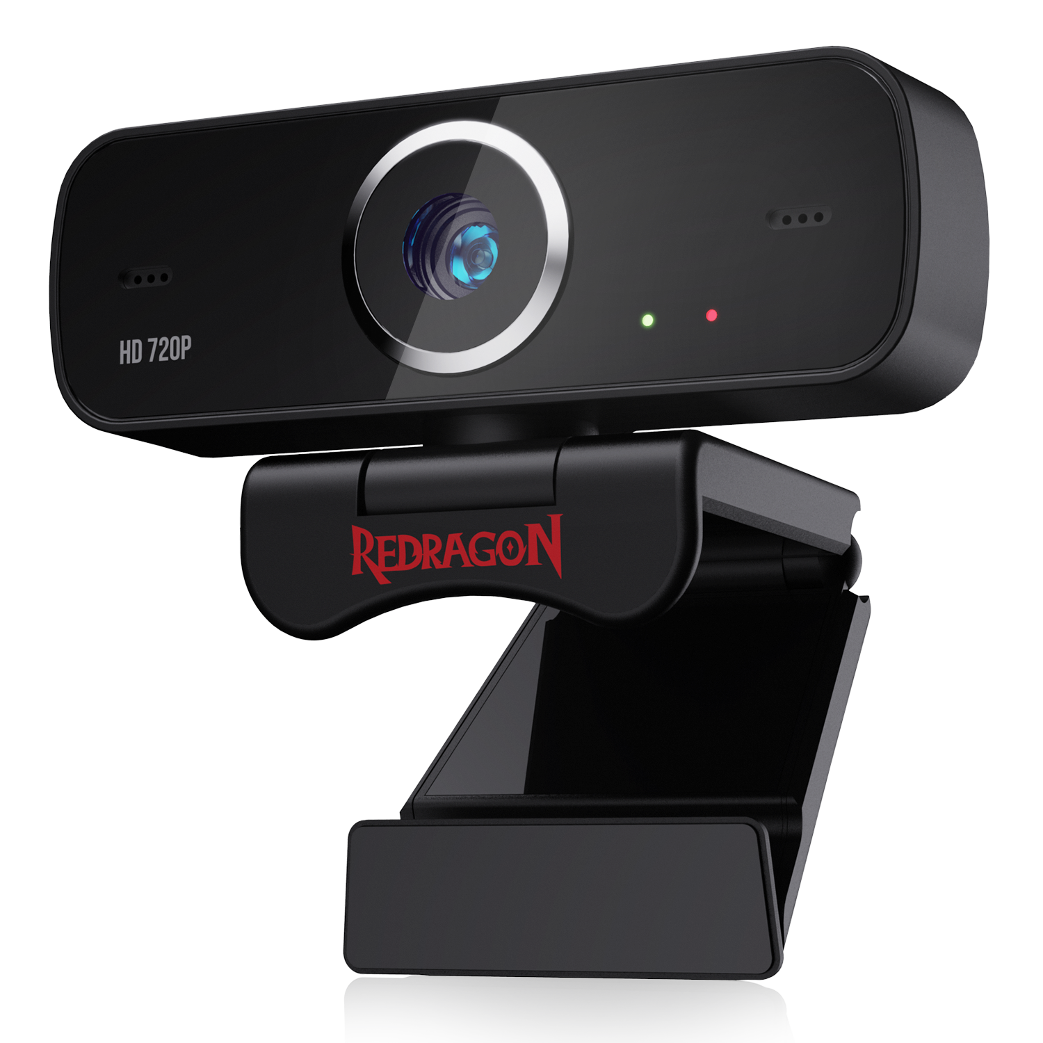 Redragon GW600 720P Webcam with Built-in Dual Microphone 360-Degree Rotation - 2.0 USB Skype Computer Web Camera
