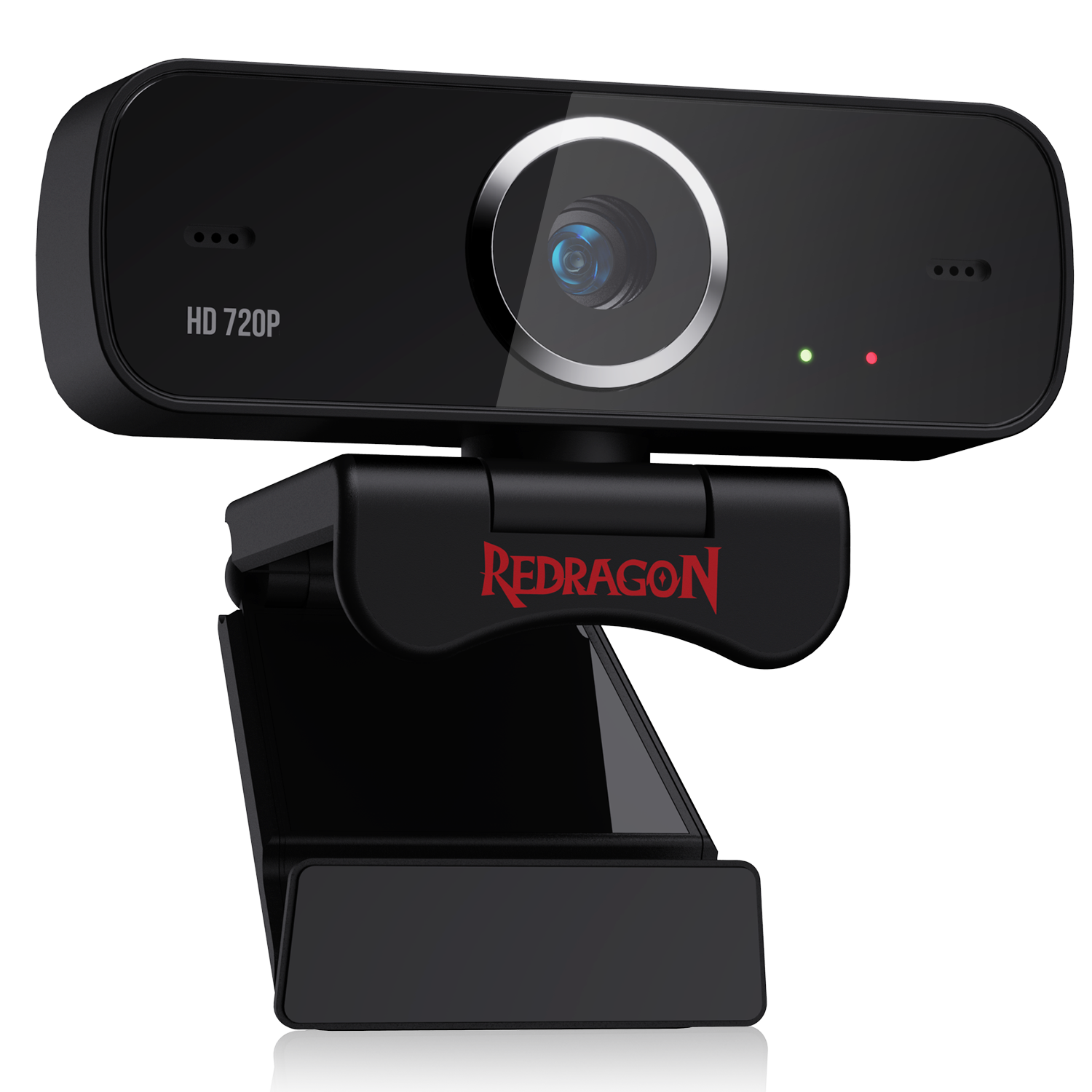 Redragon GW600 720P Webcam with Built-in Dual Microphone 360-Degree Rotation - 2.0 USB Skype Computer Web Camera
