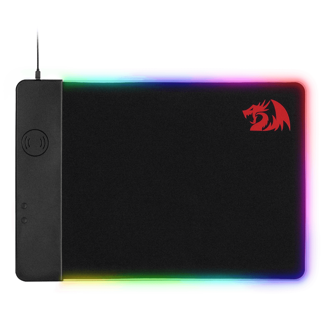 Redragon P025 Qi 10w Fast Wireless Charging RGB Backlit Mouse Pad