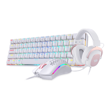 Redragon K530 60% RGB Wireless Mechanical Keyboard M808 Lightweight RGB Mouse & H510 Gaming Headset Bundle