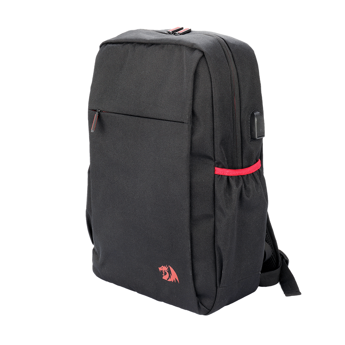Redragon GB-82 Travel Laptop Backpack, Business Workstation Computer Gaming Backpack w/ Durable Double-Layer Fabric Liner, USB Jack & Large Front Pocket, Fits Up to 18" Laptop