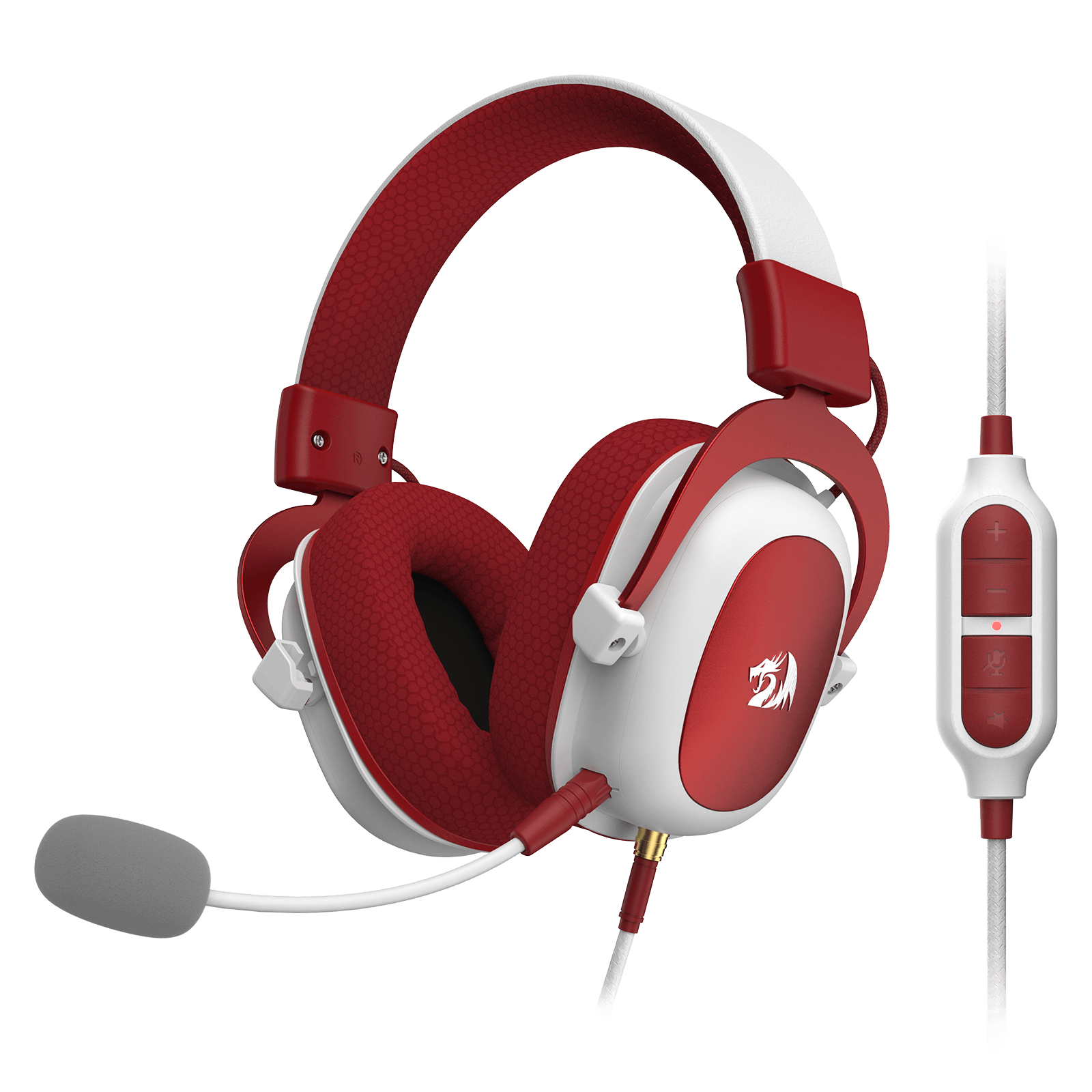 Headset Gaming Kabel Redragon H510 Zeus Edisi Natal - Suara Surround 7.1 - Penutup Bantalan Kain yang Dapat Bernapas - Driver 53MM