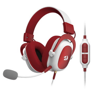 Headset Gaming Kabel Redragon H510 Zeus Edisi Natal - Suara Surround 7.1 - Penutup Bantalan Kain yang Dapat Bernapas - Driver 53MM